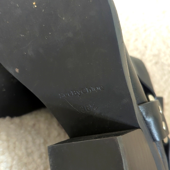 See by Chloe F Eddie Leather Western Ankle Boots - Picture 9 of 9